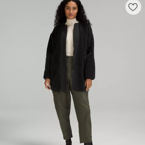 Lululemon Collarless Textured Fleece Full Zip - Picture 1 of 7